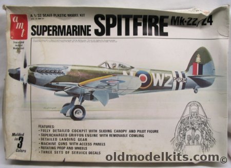 AMT-Matchbox 1/32 Supermarine Spitfire Mk 22/24 RAF/Egyptian Air Forces, 7201 plastic model kit